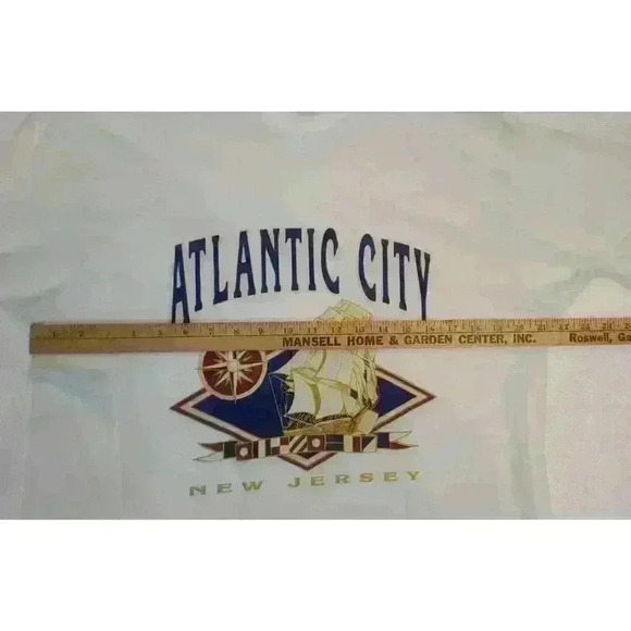 Vintage 90s Atlantic City New Jersey T-Shirt XL Screen Stars single stitch USA - Picture 5 of 10